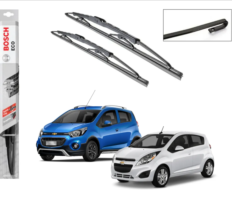 Par Plumillas Bosch Chevrolet Spark GT Modelos 2010-2017 Limpiaparabrisas