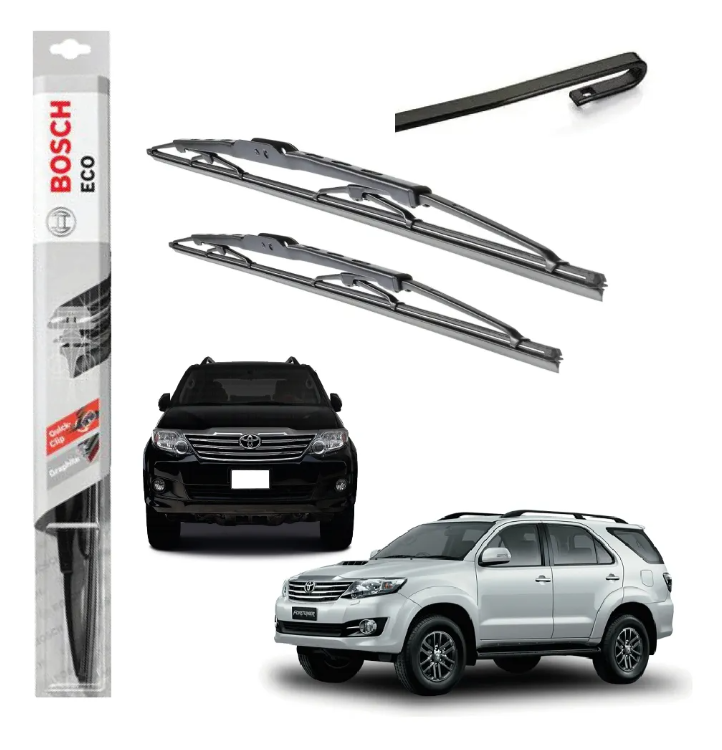 Plumillas Bosch ECO Toyota Fortuner Modelos Del 2005-2016 Limpiaparabrisas