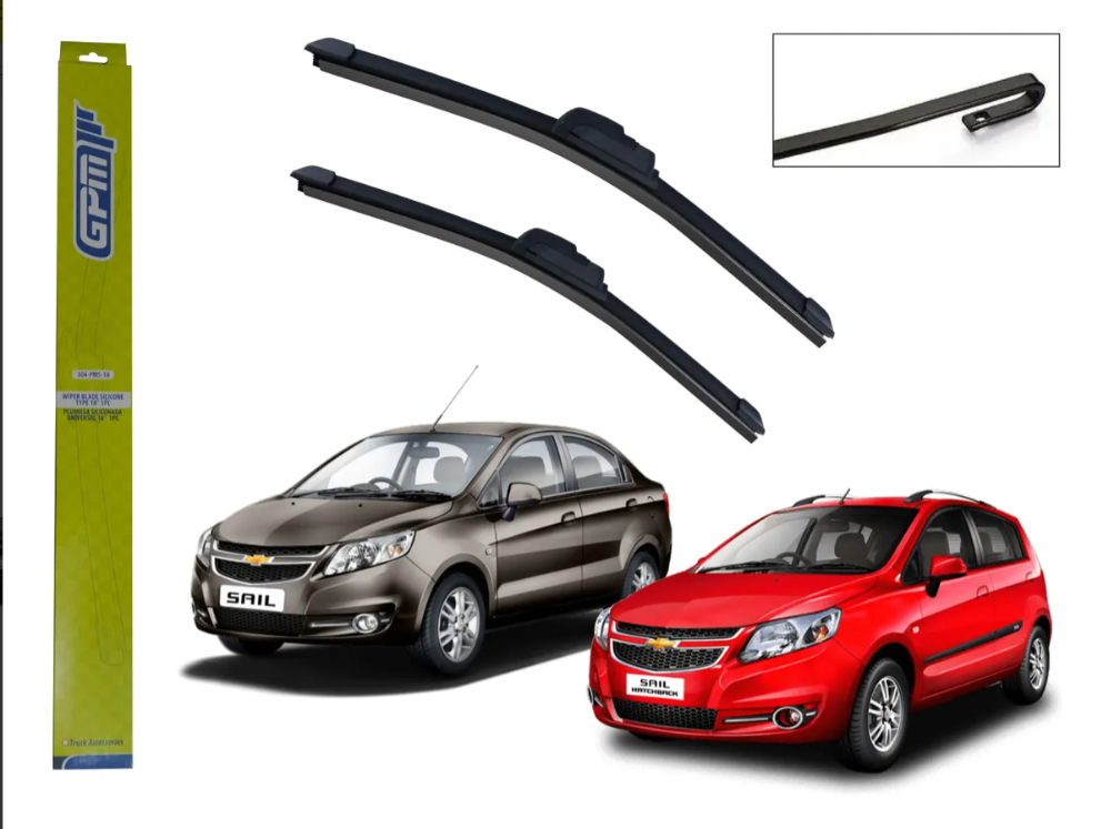 Par Plumillas Limpiaparabrisas Siliconadas Chevrolet Sail Modelos 2013-2022
