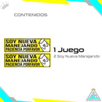 Sticker Reflectivo Soy Nuev@ Manejando Para Carro Moto 2 Unidades