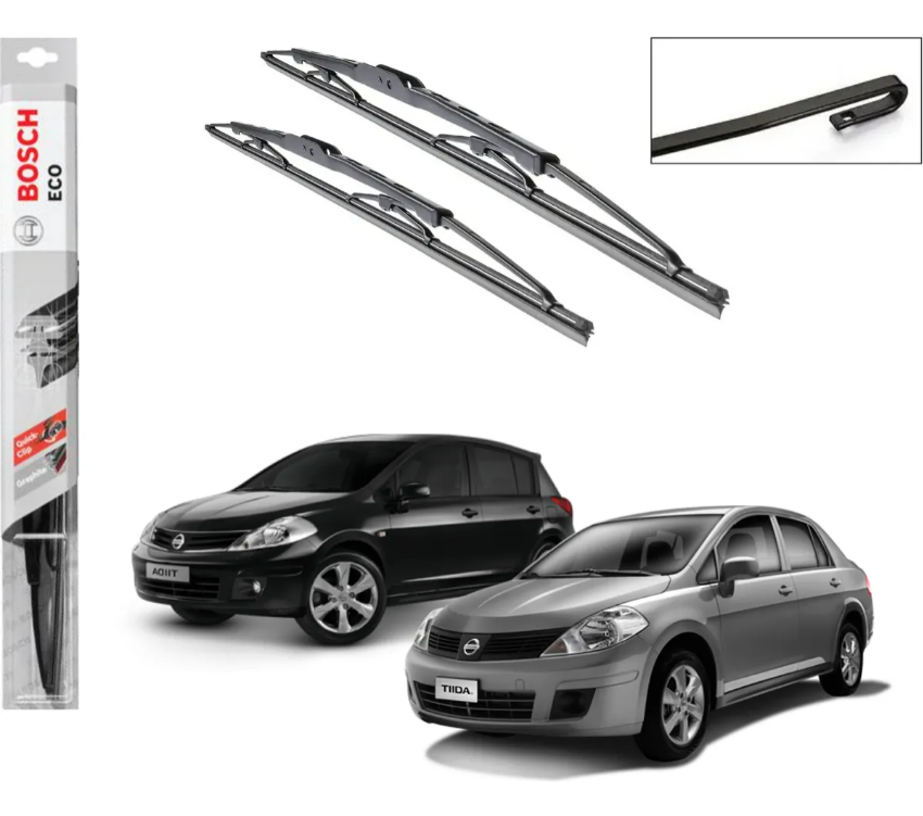 Par Plumilla Bosch Nissan Tiida Modelos Del 2007-2016 Limpiaparabrisas