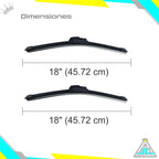 Plumillas GPM Siliconadas Limpiaparabrisas Chevrolet Corsa Active Modelos Del 2002-2012
