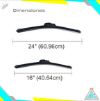 Plumillas Silicona Chevrolet Captiva Modelos Del 2008-2017 Limpiaparabrisas