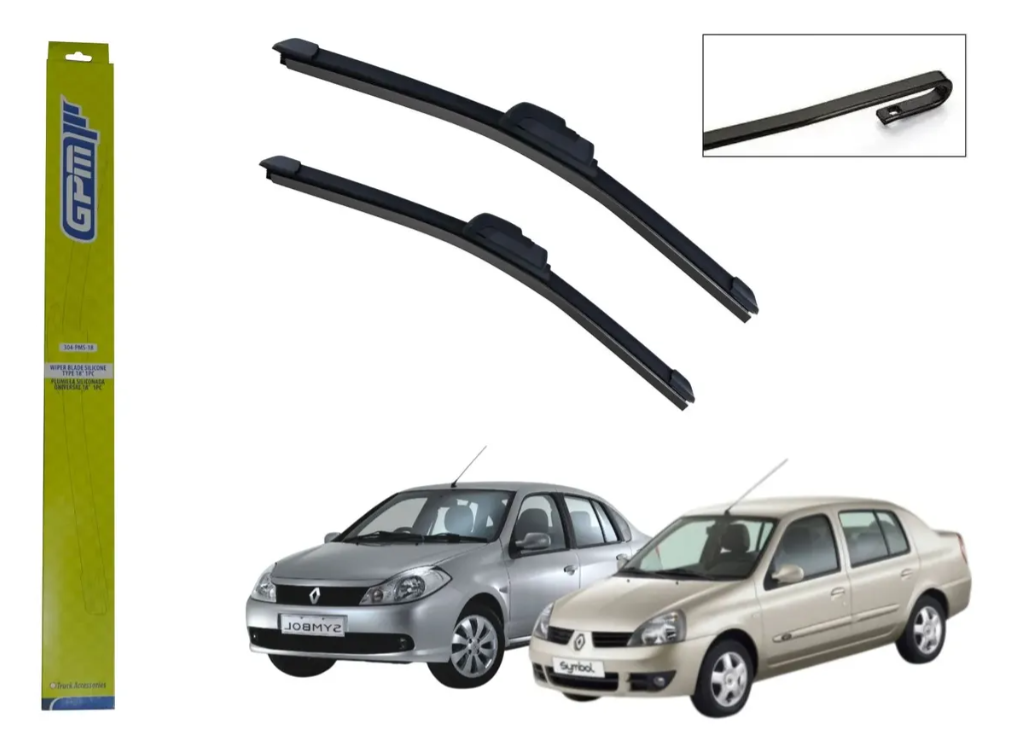 Plumillas Silicona Renault Clio Symbol Modelos Del 2003-2020 Limpiaparabrisas