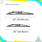 Par Plumilla Bosch Metálicas Chevrolet Optra Limpiaparabrisas Modelos Del 2003 al 2013
