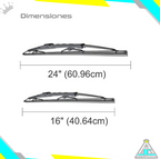 Plumillas Bosch ECO Chevrolet Captiva Modelos Del 2008-2017 Limpiaparabrisas