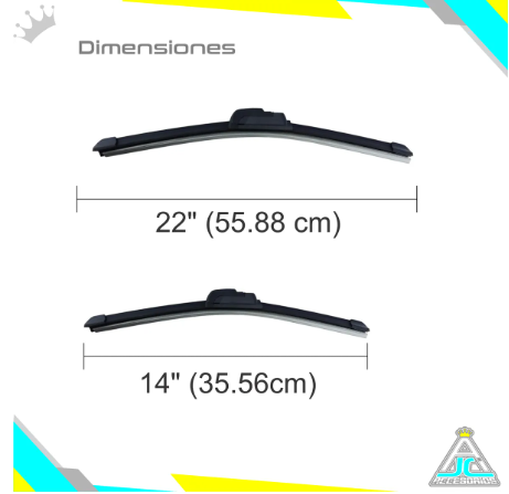 Plumillas Silicona Chevrolet Spark GT Beat Limpiaparabrisas Modelos Del 2017 al 2023