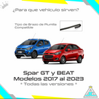 Plumillas Silicona Chevrolet Spark GT Beat Limpiaparabrisas Modelos Del 2017 al 2023