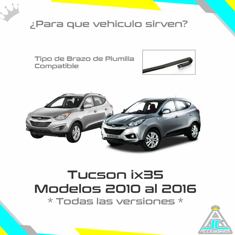 Plumillas Bosch Hyundai Tucson ix35 Modelos Del 2010-2016 Limpiaparabrisas
