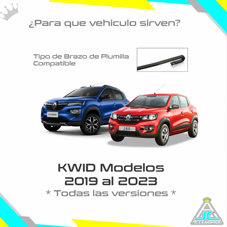 Plumilla Delantera Bosch Renault Kwid Modelos Del 2019-2023 Limpiaparabrisas
