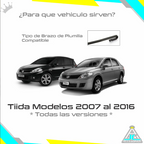 Par Plumilla Silicona Nissan Tiida Modelo Del 2007-2016 Limpiaparabrisas