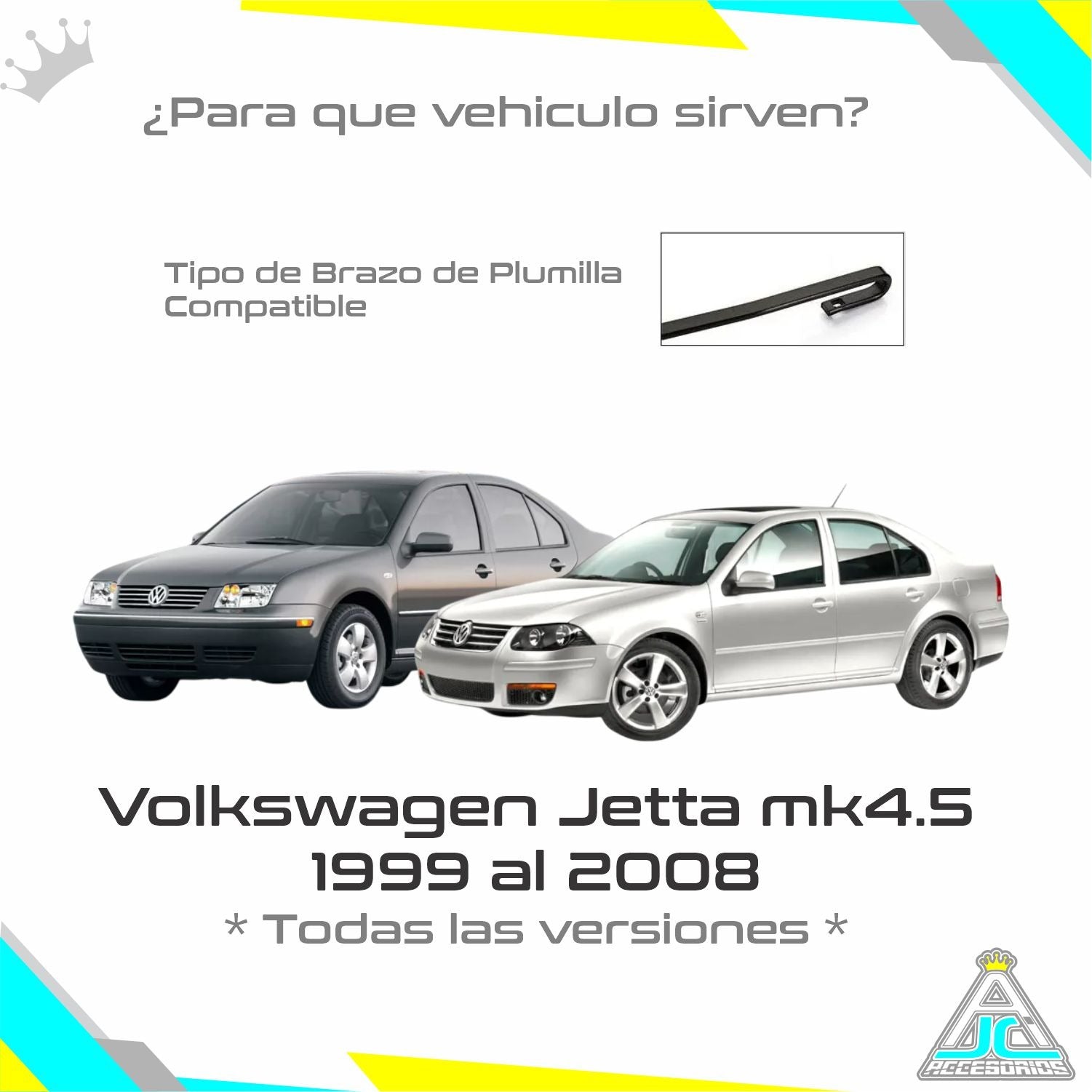 Plumillas GPM Siliconadas Limpiaparabrisas Volkswagen Jetta MK4.5 Modelos De 1999-2008
