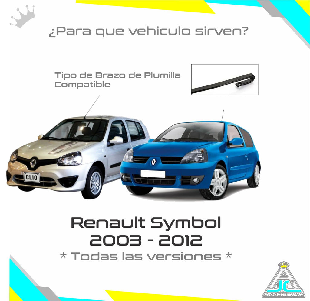 Plumillas Bosch ECO Renault Clio Symbol Modelos Del 2003-2012 Limpiaparabrisas
