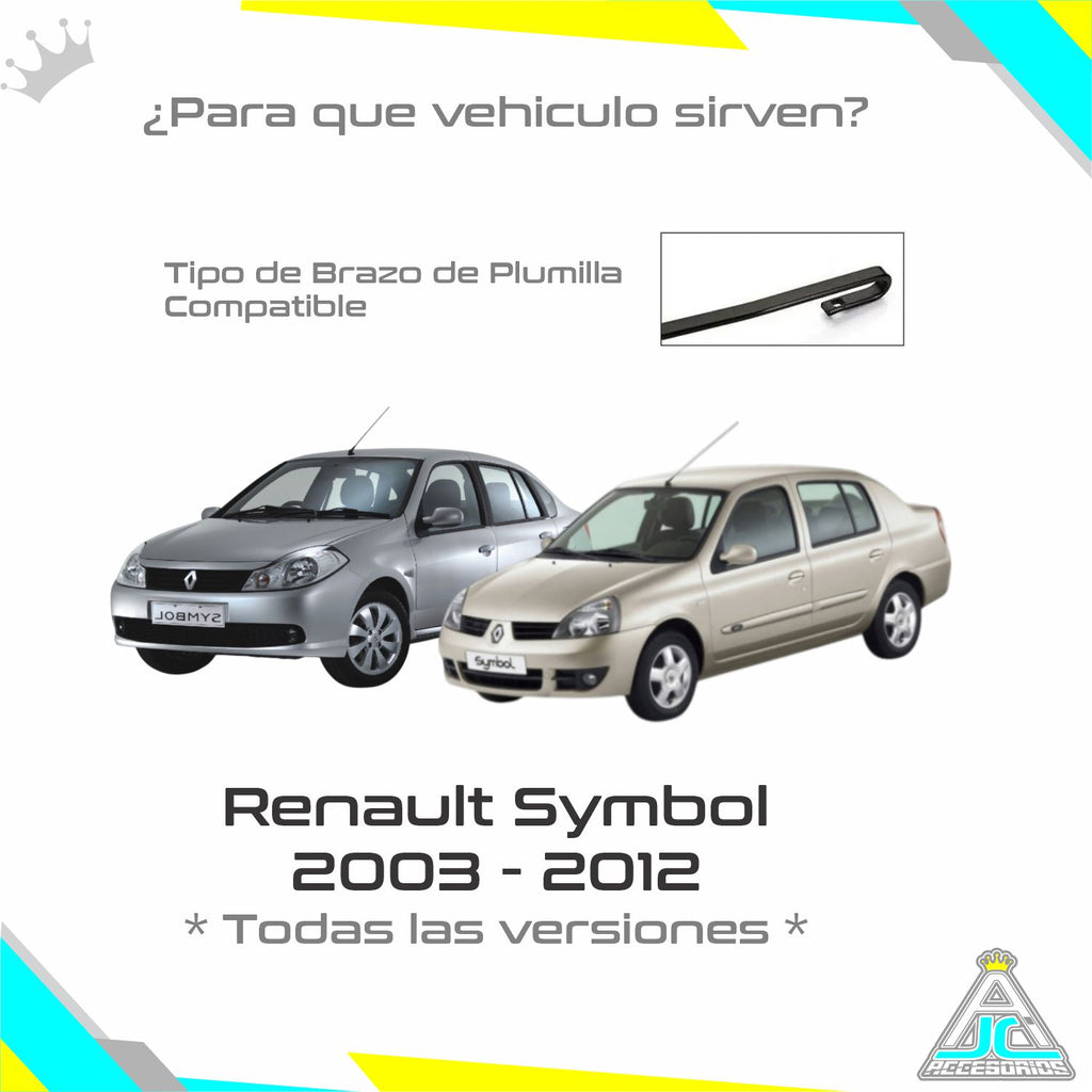 Plumillas Bosch ECO Renault Clio Symbol Modelos Del 2003-2012 Limpiaparabrisas