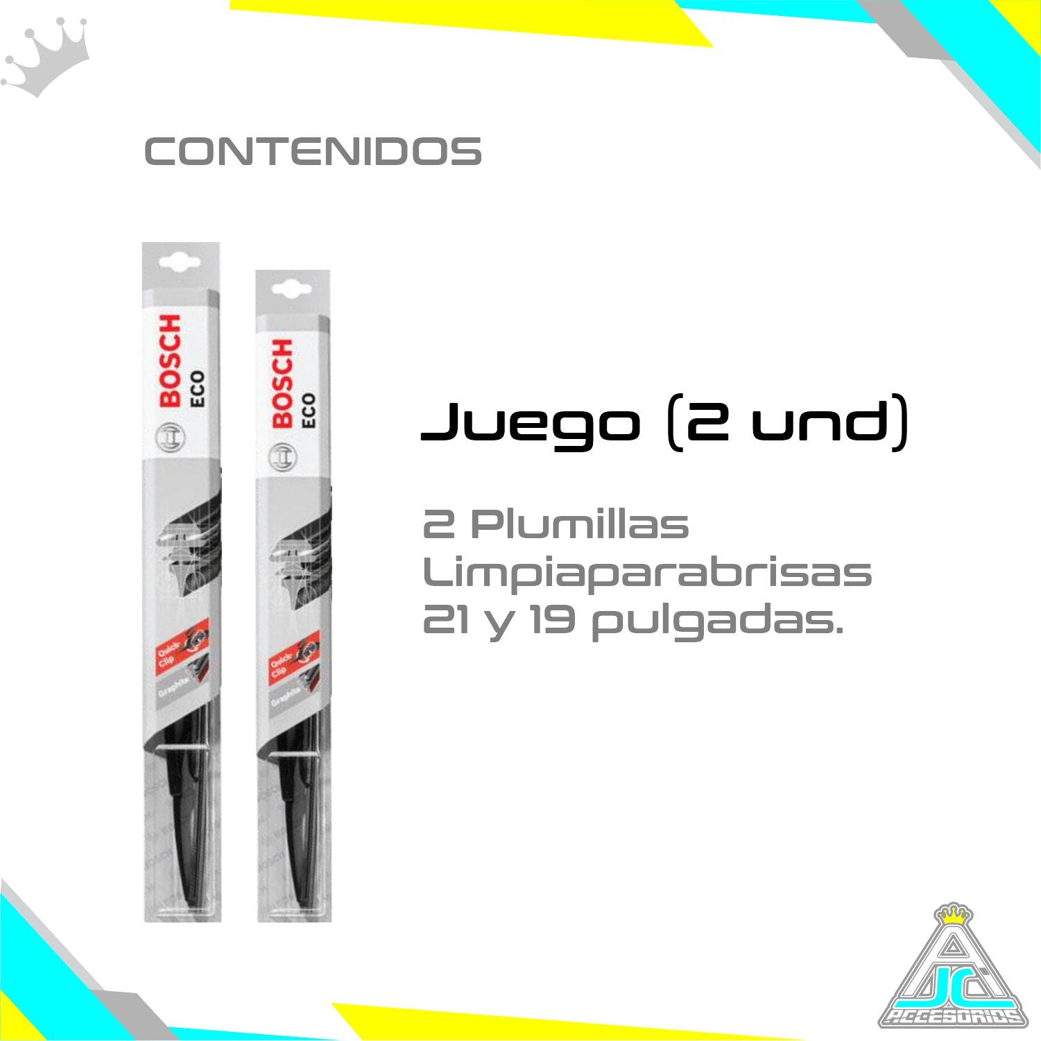 Plumillas Bosch ECO Renault Clio Symbol Modelos Del 2003-2012 Limpiaparabrisas