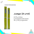 Plumillas GPM Siliconadas Limpiaparabrisas Chevrolet Corsa Active Modelos Del 2002-2012