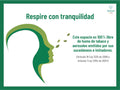 Aviso Espacio 100% Libre de Humo Respire Con Tranquilidad Lámina Plástica