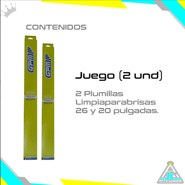 Plumillas Siliconada Toyota Prado Modelos del 2011-2023 Limpiaparabrisas