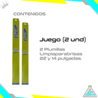 Plumillas Silicona Chevrolet Spark GT Beat Limpiaparabrisas Modelos Del 2017 al 2023