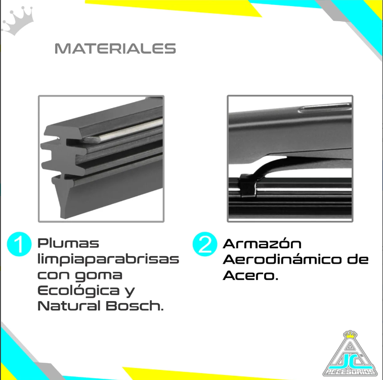 Par Plumilla Bosch Metálicas Chevrolet Optra Limpiaparabrisas Modelos Del 2003 al 2013