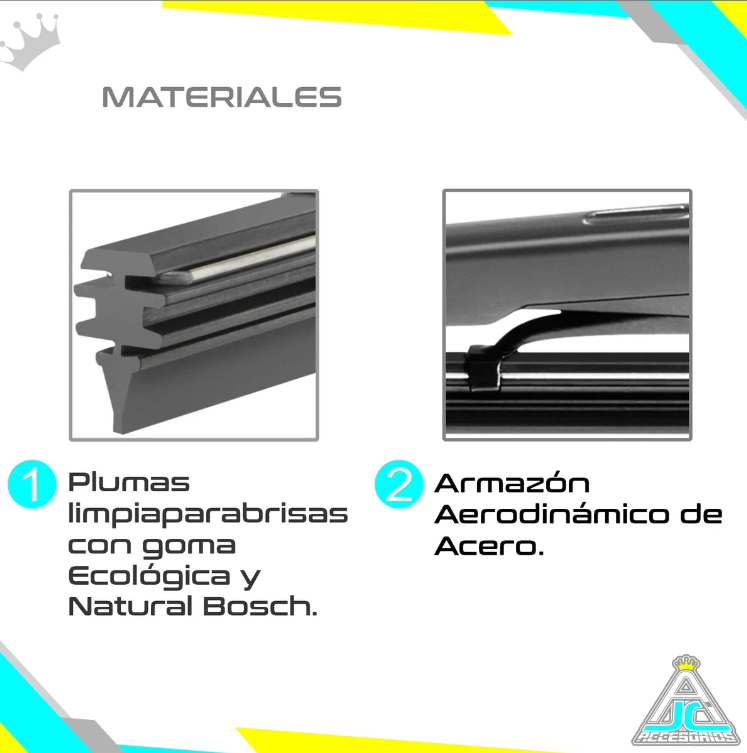 Par Plumillas Bosch Limpiaparabrisas Chevrolet Sail Modelos Del 2013-2022