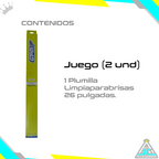 Plumilla Delantera Silicona Renault Twingo Modelos Del 1993-2012 Limpiaparabrisas