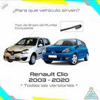 Plumillas Silicona Renault Clio Symbol Modelos Del 2003-2020 Limpiaparabrisas