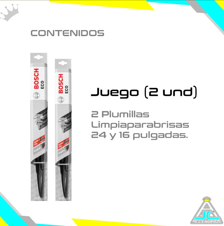Plumillas Bosch Metálicas Limpiaparabrisas Mazda 2 2007-2013