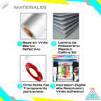 Aviso Letrero Plastico Prohibido Parquear 50x40cm Reflectivo