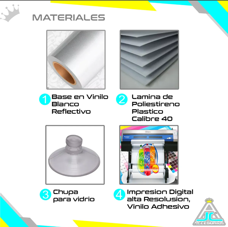 Aviso Letrero Plástico Aprendiz Abordo 2 Unidades Reflectivo Chupa