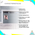 Aviso Letrero Plástico Reflectivo 40x30cm - Prohibido Parquear