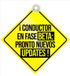 Aviso Letrero Plástico Aprendiz Abordo 2 Unidades Reflectivo Chupa