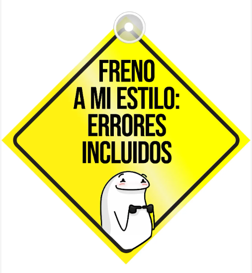 Aviso Letrero Plástico Aprendiz Abordo 2 Unidades Reflectivo Chupa