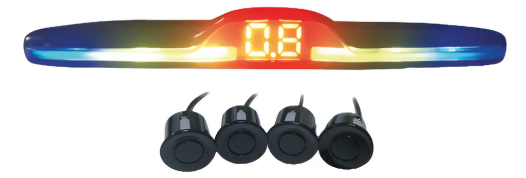 Sensor De Reversa Parqueo Media Luna Display LED 4 Sensores Carro