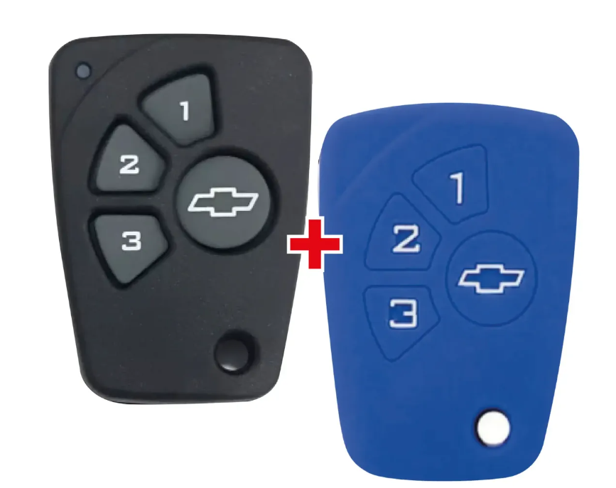 Carcasa Y Forro Protector Control Llaves Chevrolet 3 Botones Kit