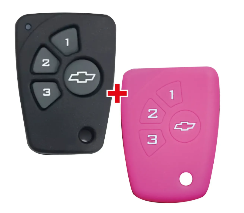 Carcasa Y Forro Protector Control Llaves Chevrolet 3 Botones Kit