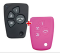 Carcasa Y Forro Protector Control Llaves Chevrolet 3 Botones Kit