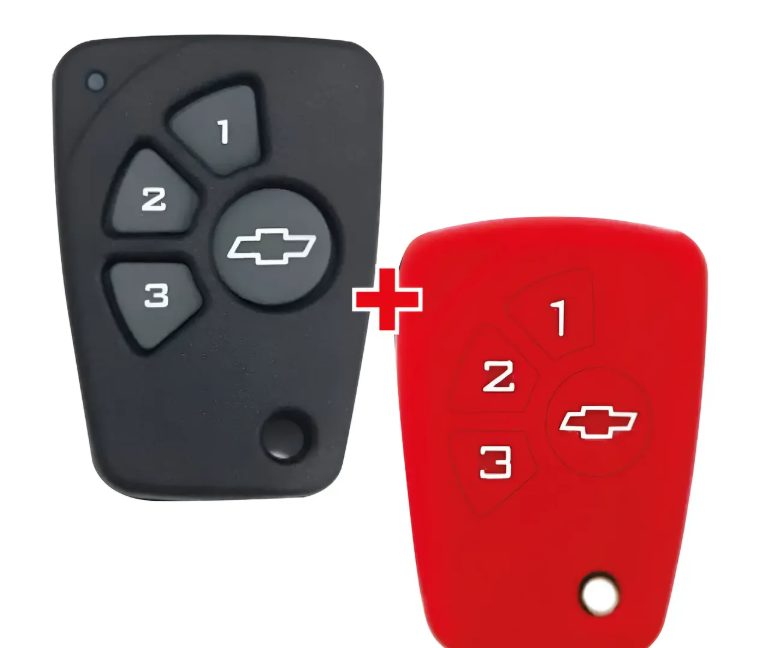 Carcasa Y Forro Protector Control Llaves Chevrolet 3 Botones Kit