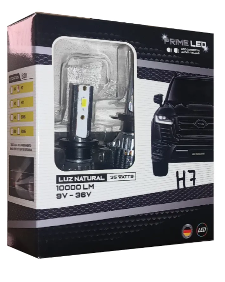 Bombillos H7 LED Prime V10 Carro Y Moto 12V - 36V Par