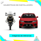 Exploradoras LED X2 Tricolor Strober 20W Luz Lateral Moto Carro