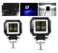 2 Exploradoras LED Alta Potencia Ojo Ángel 8000lm Moto Carro Par