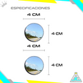 Espejos Auxiliares Convexos Punto Ciego Retrovisor 4cm - 5cm X2 Carro Moto