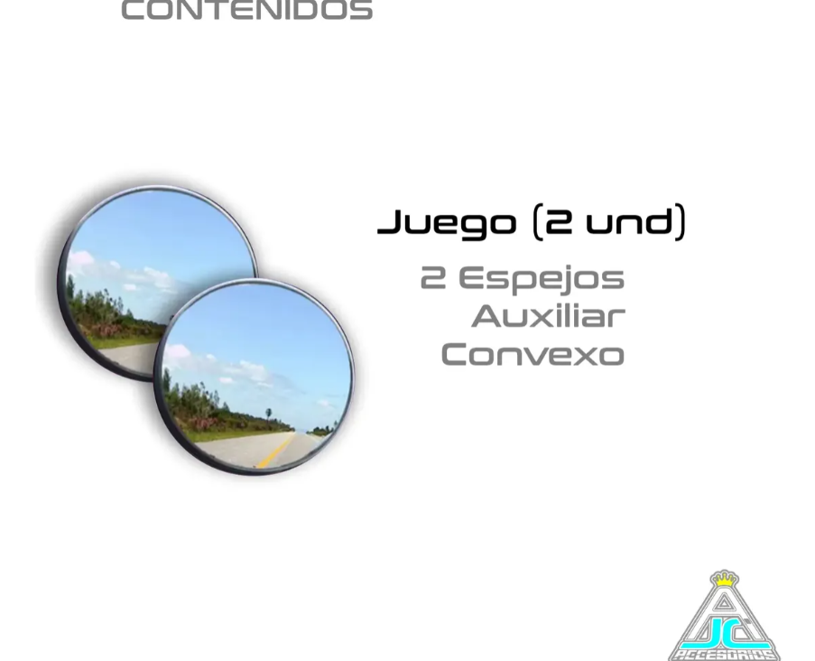 Espejos Auxiliares Convexos Punto Ciego Retrovisor 4cm - 5cm X2 Carro Moto
